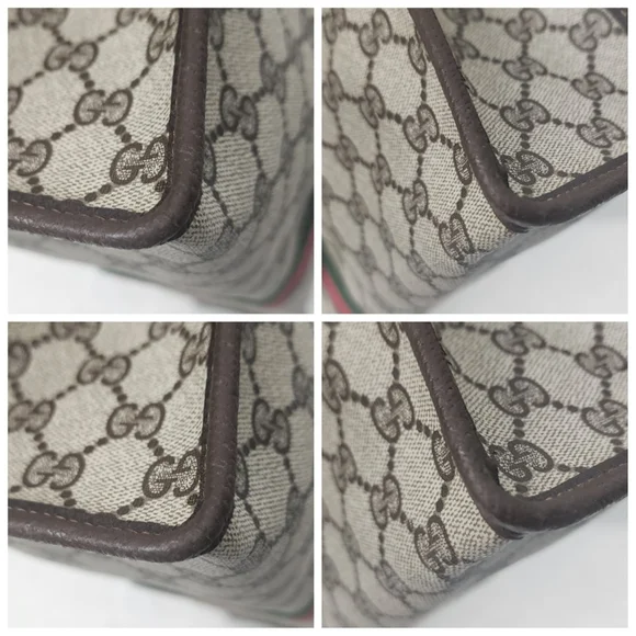 Auth Gucci GG Sherry Line Vintage 1980 Tote Bag